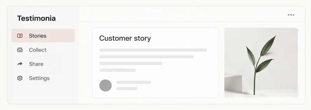 Testimonia interface concept